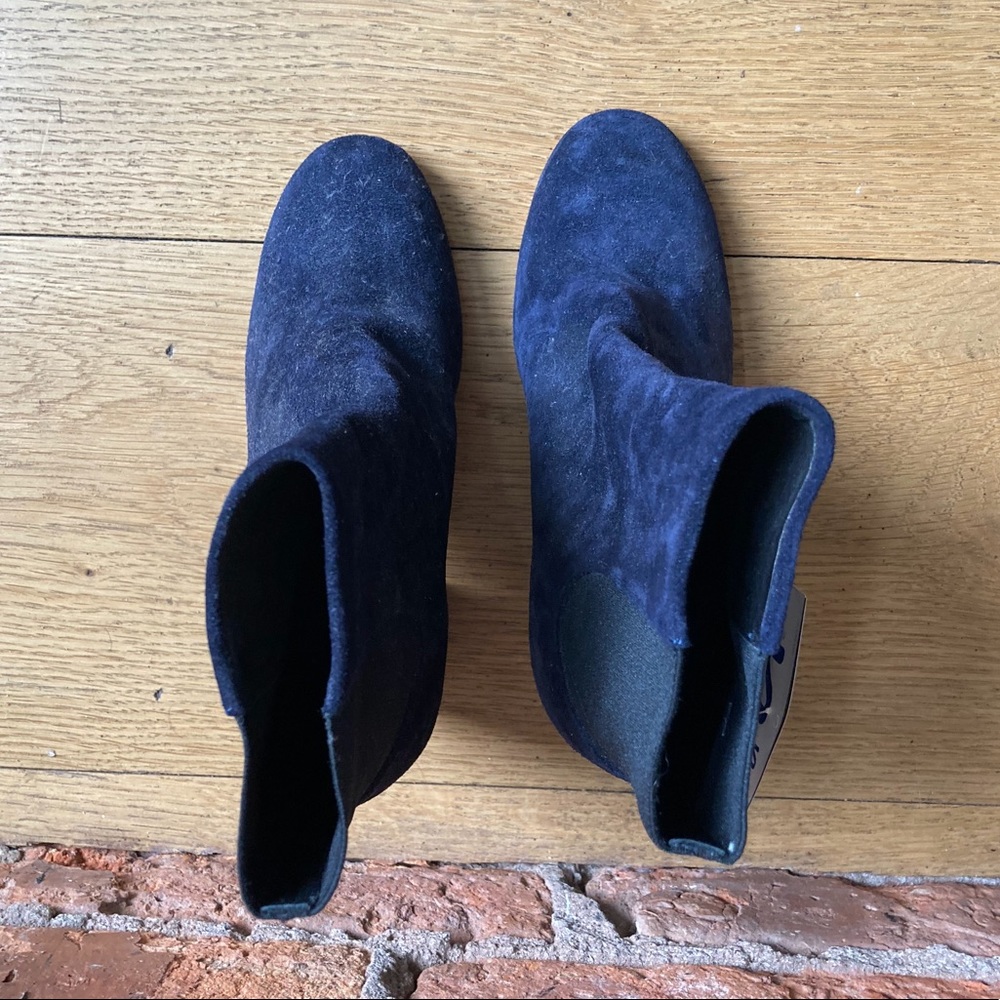 NWT SOLD OUT Rag & Bone Agnes Navy Suede Booties - Picture 10 of 10